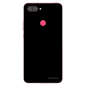 Picasee silikonowe przeźroczyste etui na Xiaomi Mi 8 Lite - Black Bliss