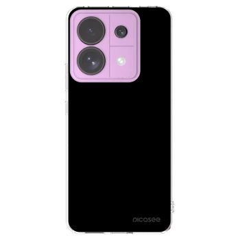 Picasee silikonowe przeźroczyste etui na Xiaomi Redmi Note 13 Pro 5G - Black Bliss