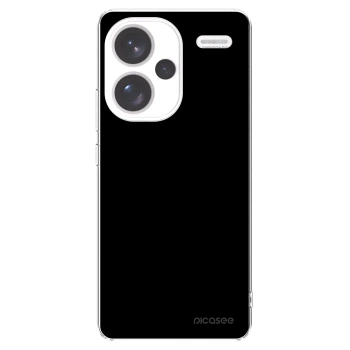 Picasee silikonowe przeźroczyste etui na Xiaomi Redmi Note 13 Pro+ 5G - Black Bliss
