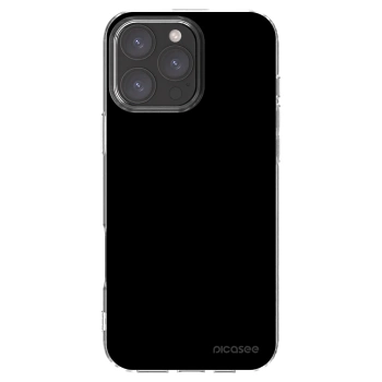 Picasee silikonowe przeźroczyste etui na Apple iPhone 16 Pro Max - Black Bliss