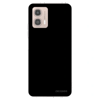 Picasee silikonowe przeźroczyste etui na Motorola Moto G53 5G - Black Bliss