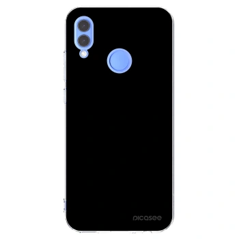 Picasee silikonowe przeźroczyste etui na Honor 10 Lite - Black Bliss