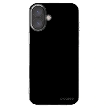 Picasee silikonowe przeźroczyste etui na Apple iPhone 16 Plus - Black Bliss