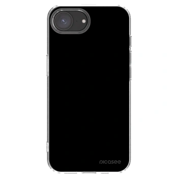 Picasee silikonowe przeźroczyste etui na Apple iPhone 16e - Black Bliss