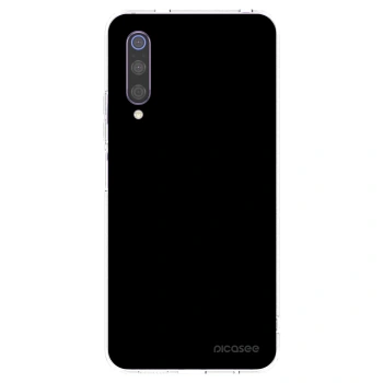 Picasee silikonowe przeźroczyste etui na Xiaomi Mi 9 - Black Bliss