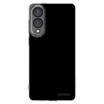 Picasee silikonowe przeźroczyste etui na Samsung Galaxy S25 Edge 5G - Black Bliss