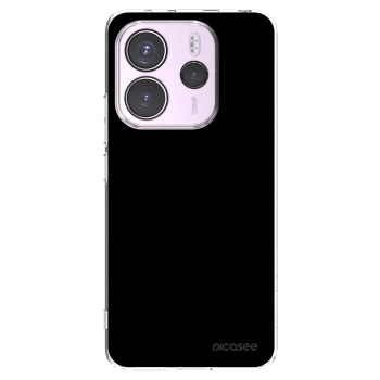 Picasee silikonowe przeźroczyste etui na Xiaomi Redmi Note 14 4G - Black Bliss