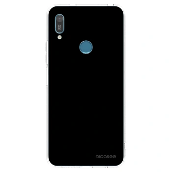 Picasee silikonowe przeźroczyste etui na Huawei Y6 2019 - Black Bliss