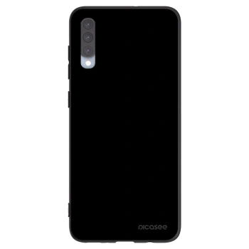 Picasee silikonowe czarne etui na Samsung Galaxy A70 A705F - Black Bliss