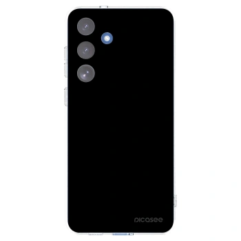 Picasee silikonowe przeźroczyste etui na Samsung Galaxy S25 FE 5G - Black Bliss