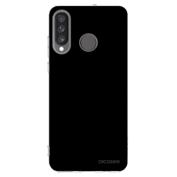 Picasee silikonowe przeźroczyste etui na Huawei P30 Lite - Black Bliss
