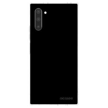 Picasee silikonowe przeźroczyste etui na Samsung Galaxy Note 10 N970F - Black Bliss
