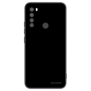 Picasee silikonowe czarne etui na Xiaomi Redmi Note 8 - Black Bliss
