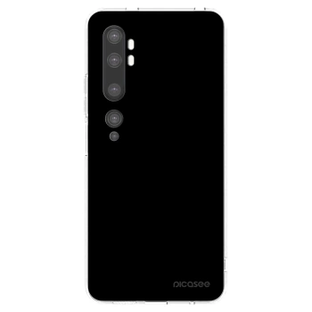 Picasee silikonowe przeźroczyste etui na Xiaomi Mi Note 10 (Pro) - Black Bliss
