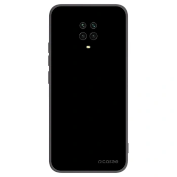 Picasee silikonowe czarne etui na Xiaomi Redmi Note 9 Pro - Black Bliss