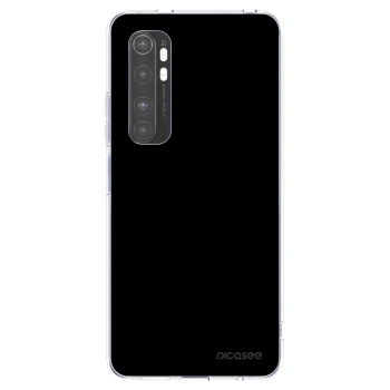 Picasee silikonowe przeźroczyste etui na Xiaomi Mi Note 10 Lite - Black Bliss