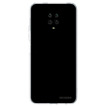 Picasee silikonowe przeźroczyste etui na Xiaomi Redmi Note 9S - Black Bliss