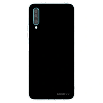 Picasee silikonowe przeźroczyste etui na Samsung Galaxy A30s A307F - Black Bliss