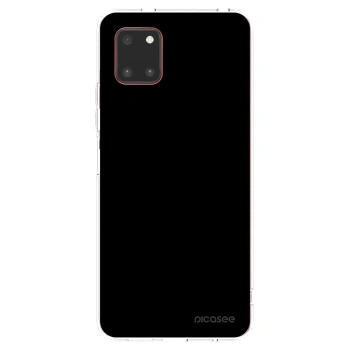 Picasee silikonowe przeźroczyste etui na Samsung Galaxy Note 10 Lite N770F - Black Bliss