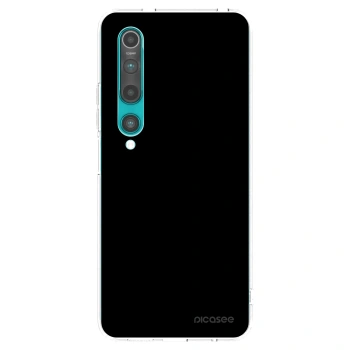 Picasee silikonowe przeźroczyste etui na Xiaomi Mi 10 - Black Bliss