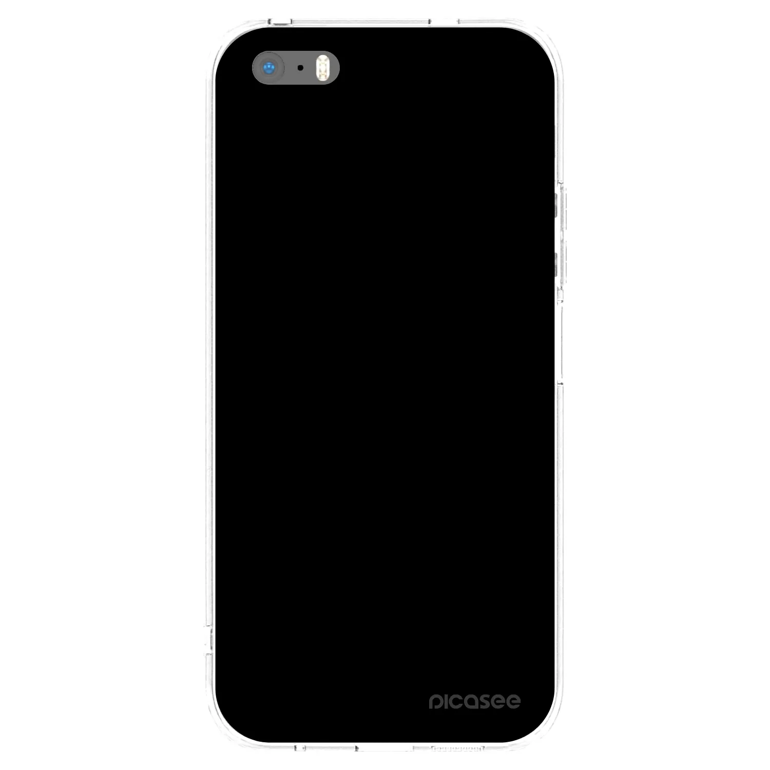 Picasee silikonowe przeźroczyste etui na Apple iPhone 5/5S/SE - Black Bliss