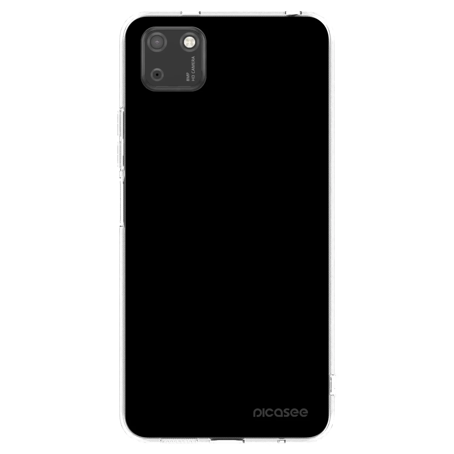 Picasee silikonowe przeźroczyste etui na Huawei Y5P - Black Bliss