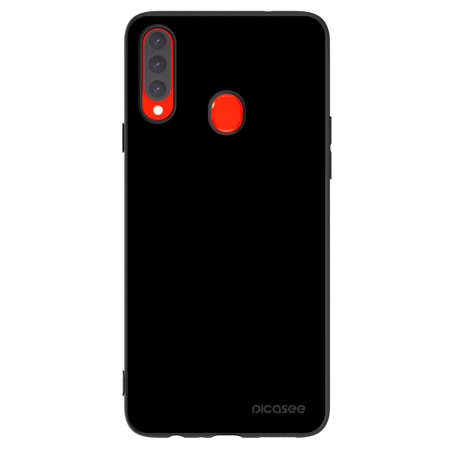 Picasee silikonowe czarne etui na Samsung Galaxy A20s - Black Bliss