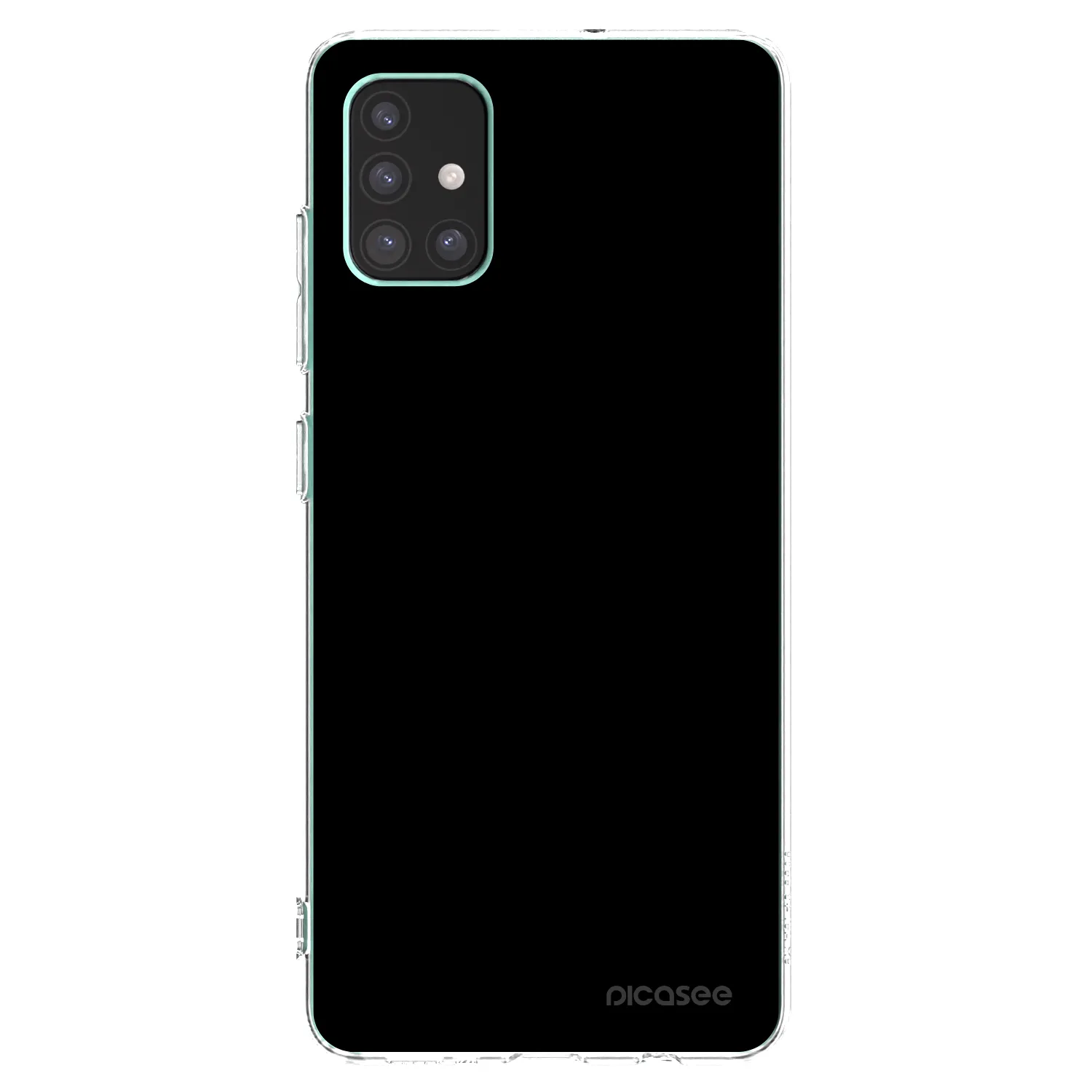Picasee silikonowe przeźroczyste etui na Samsung Galaxy M51 M515F - Black Bliss