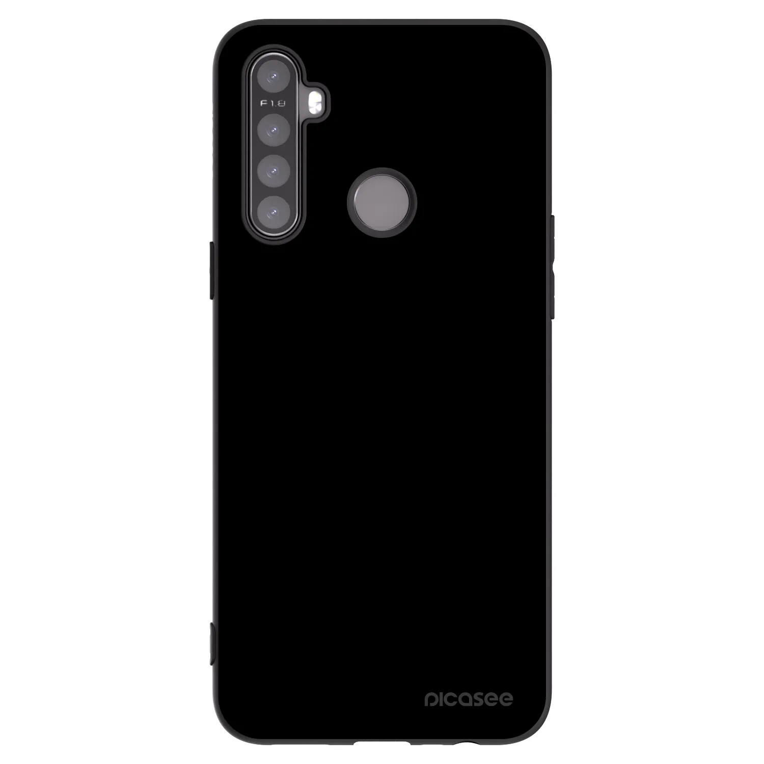 Picasee silikonowe czarne etui na Realme 5 - Black Bliss
