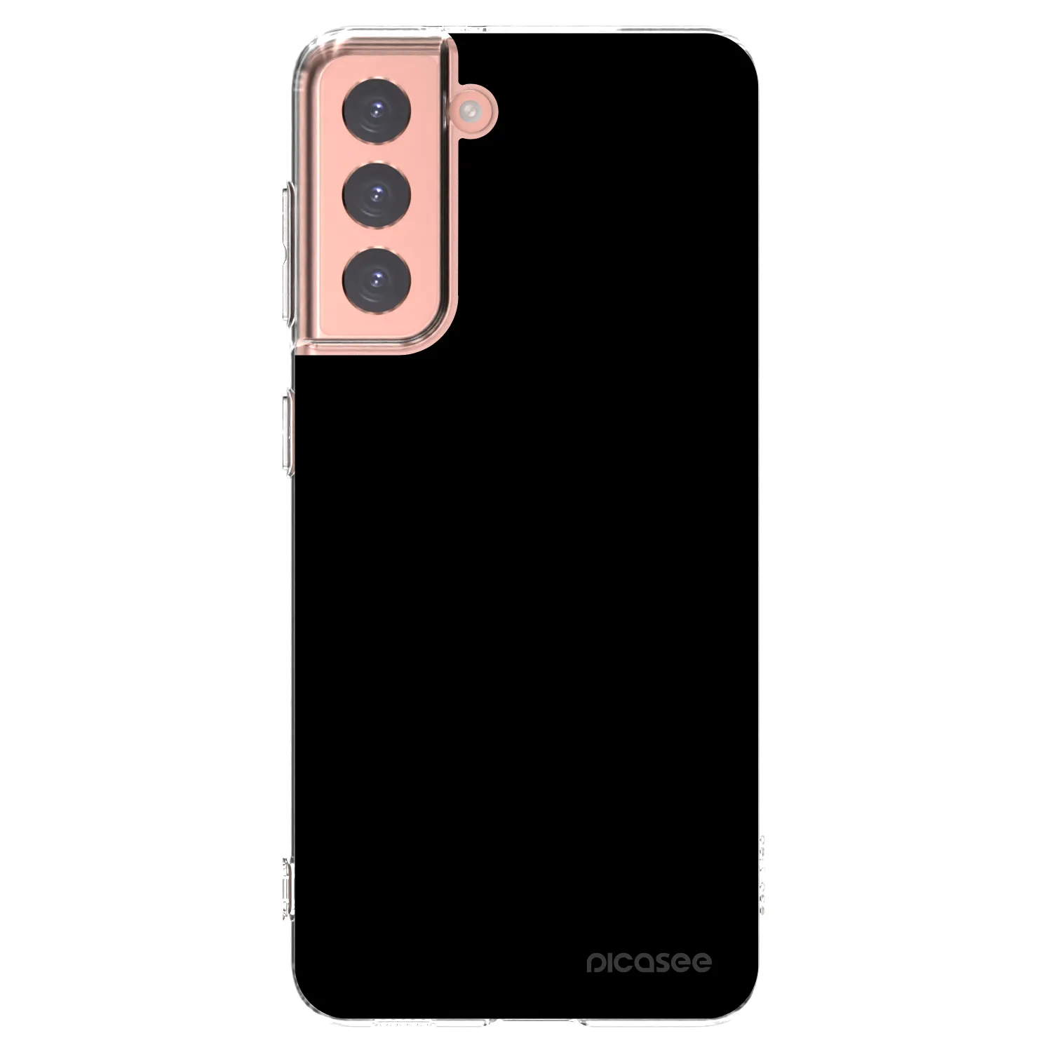 Picasee silikonowe przeźroczyste etui na Samsung Galaxy S21 5G G991B - Black Bliss