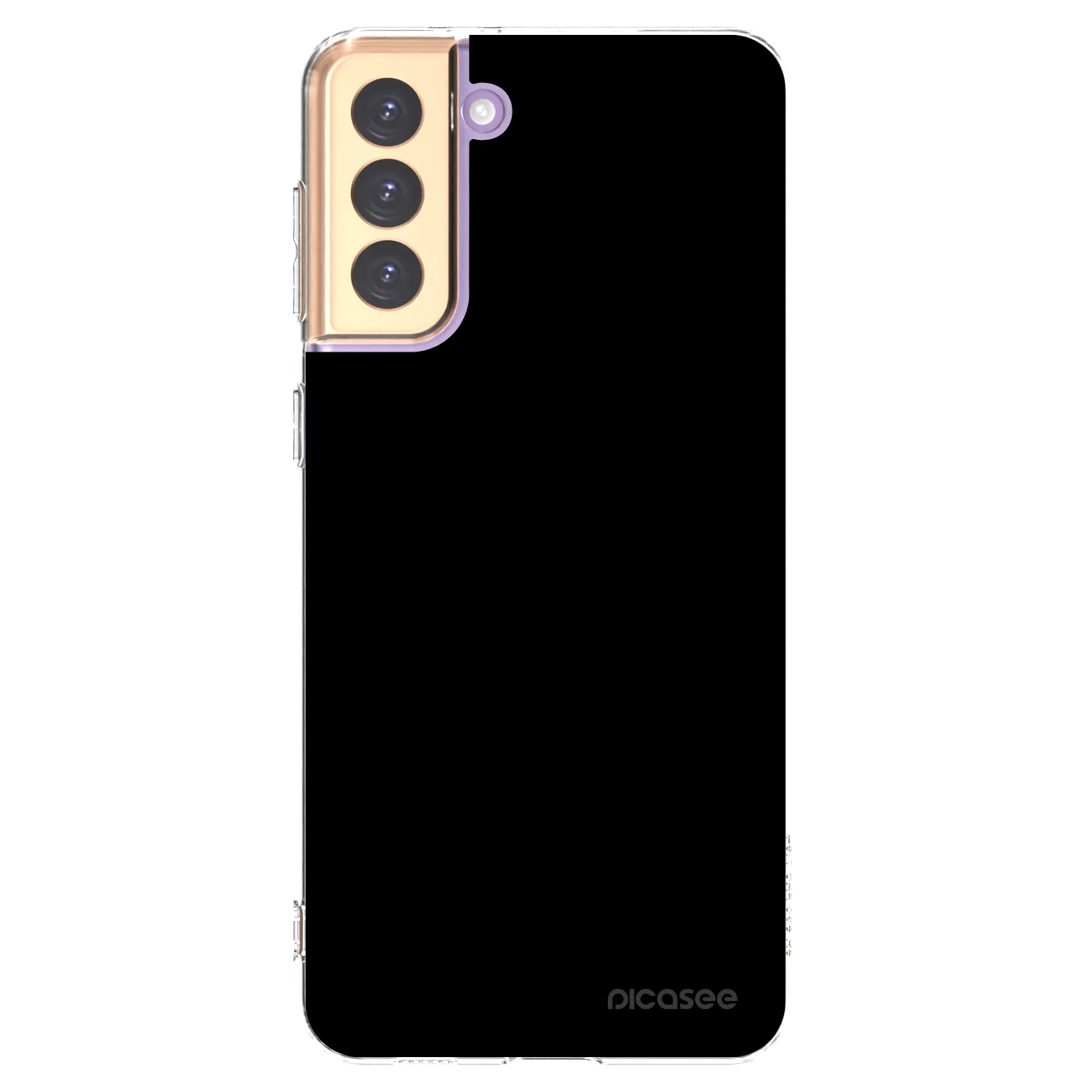 Picasee silikonowe przeźroczyste etui na Samsung Galaxy S21+ 5G G996F - Black Bliss