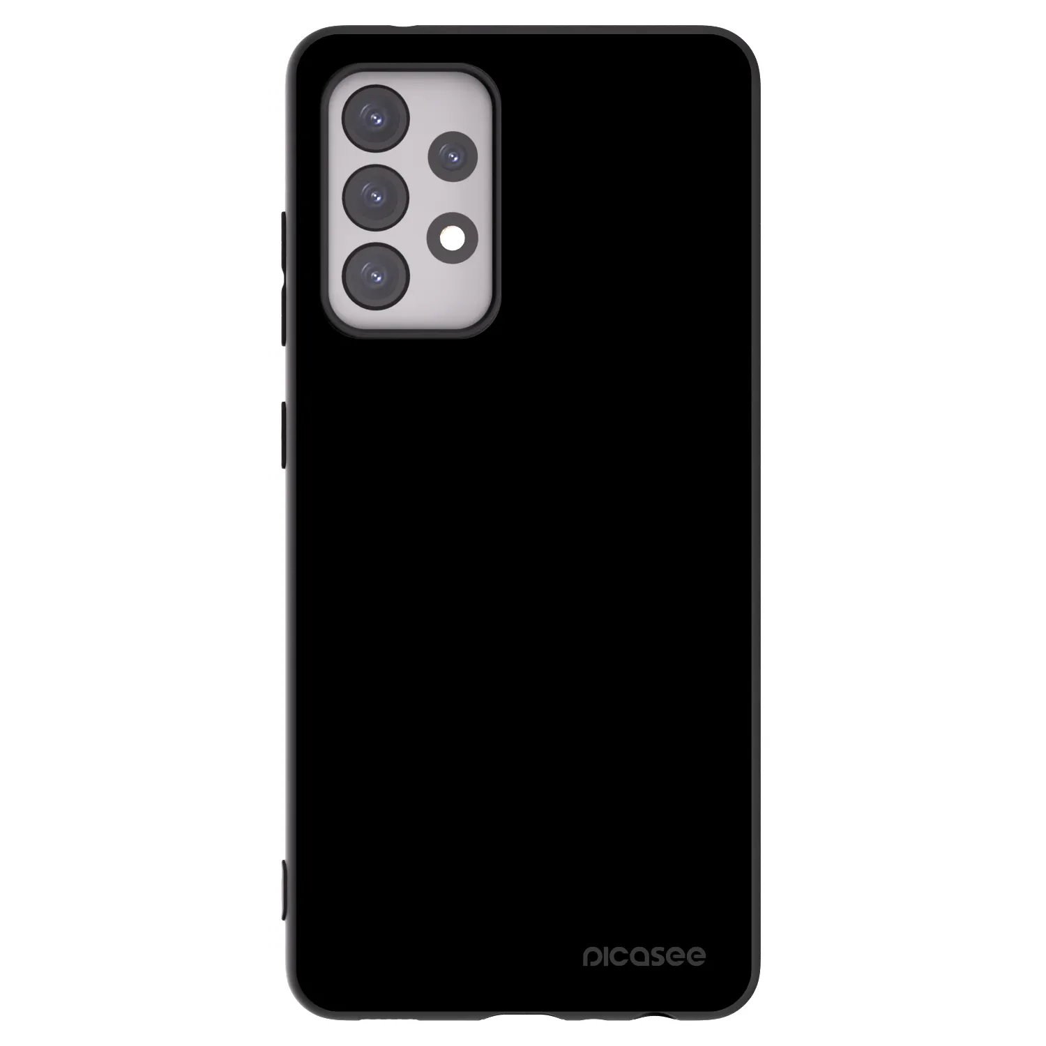 Picasee silikonowe czarne etui na Samsung Galaxy A52 5G A525F - Black Bliss