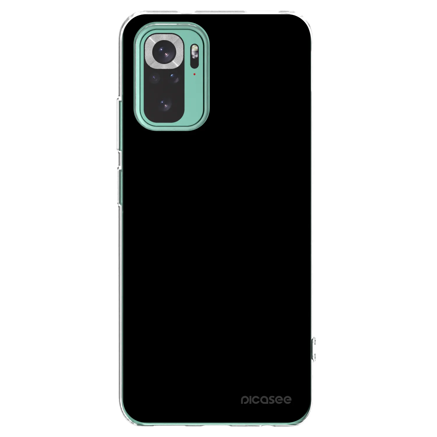 Picasee silikonowe przeźroczyste etui na Xiaomi Redmi Note 10 Pro - Black Bliss