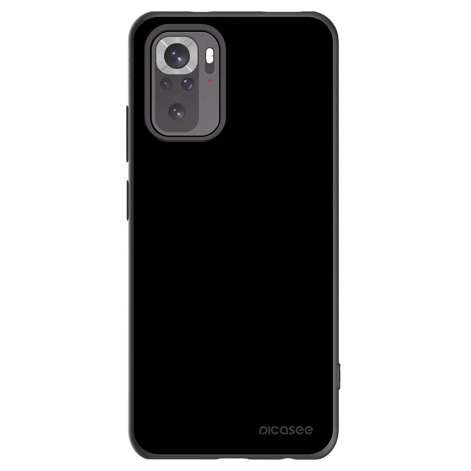 Picasee silikonowe czarne etui na Xiaomi Redmi Note 10S - Black Bliss