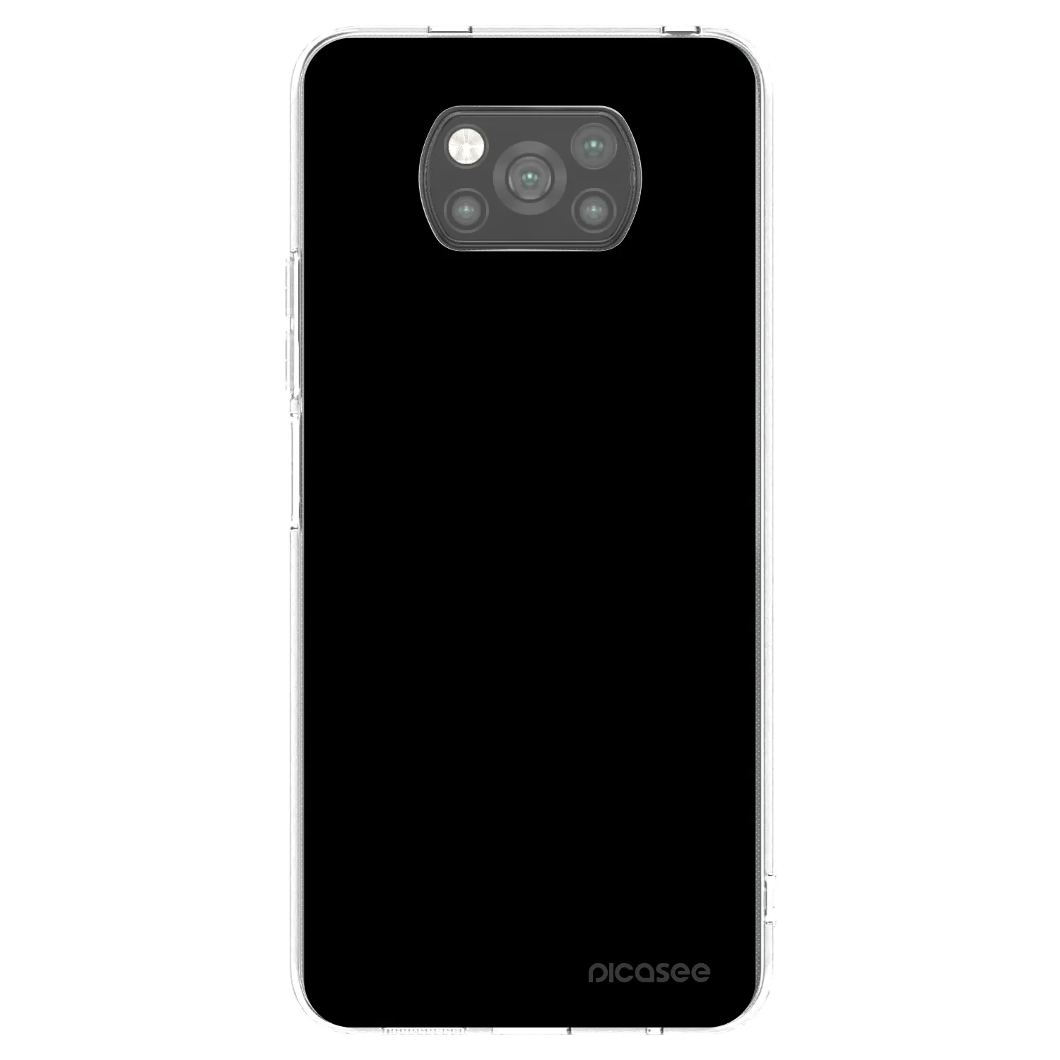 Picasee silikonowe czarne etui na Xiaomi Poco X3 Pro - Black Bliss