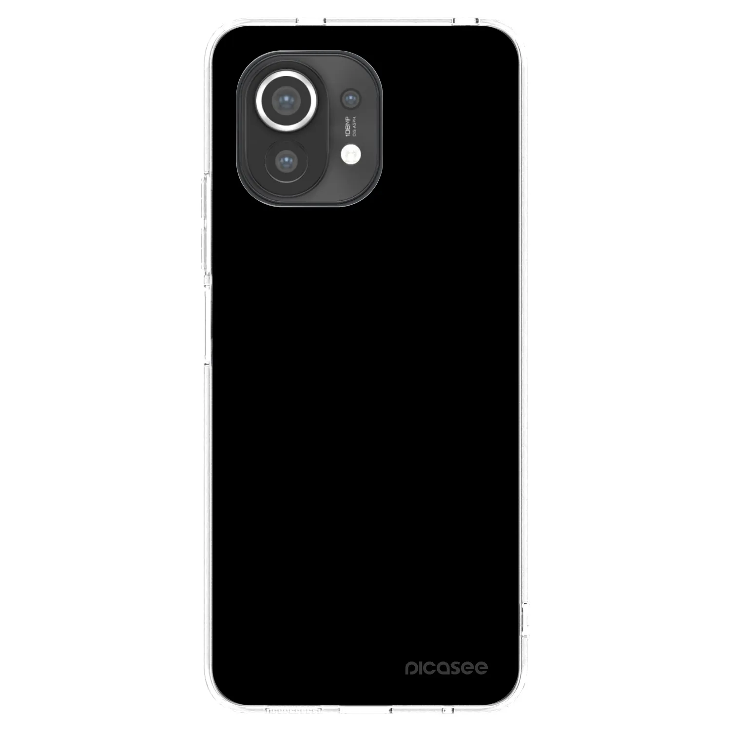 Picasee silikonowe przeźroczyste etui na Xiaomi Mi 11 - Black Bliss