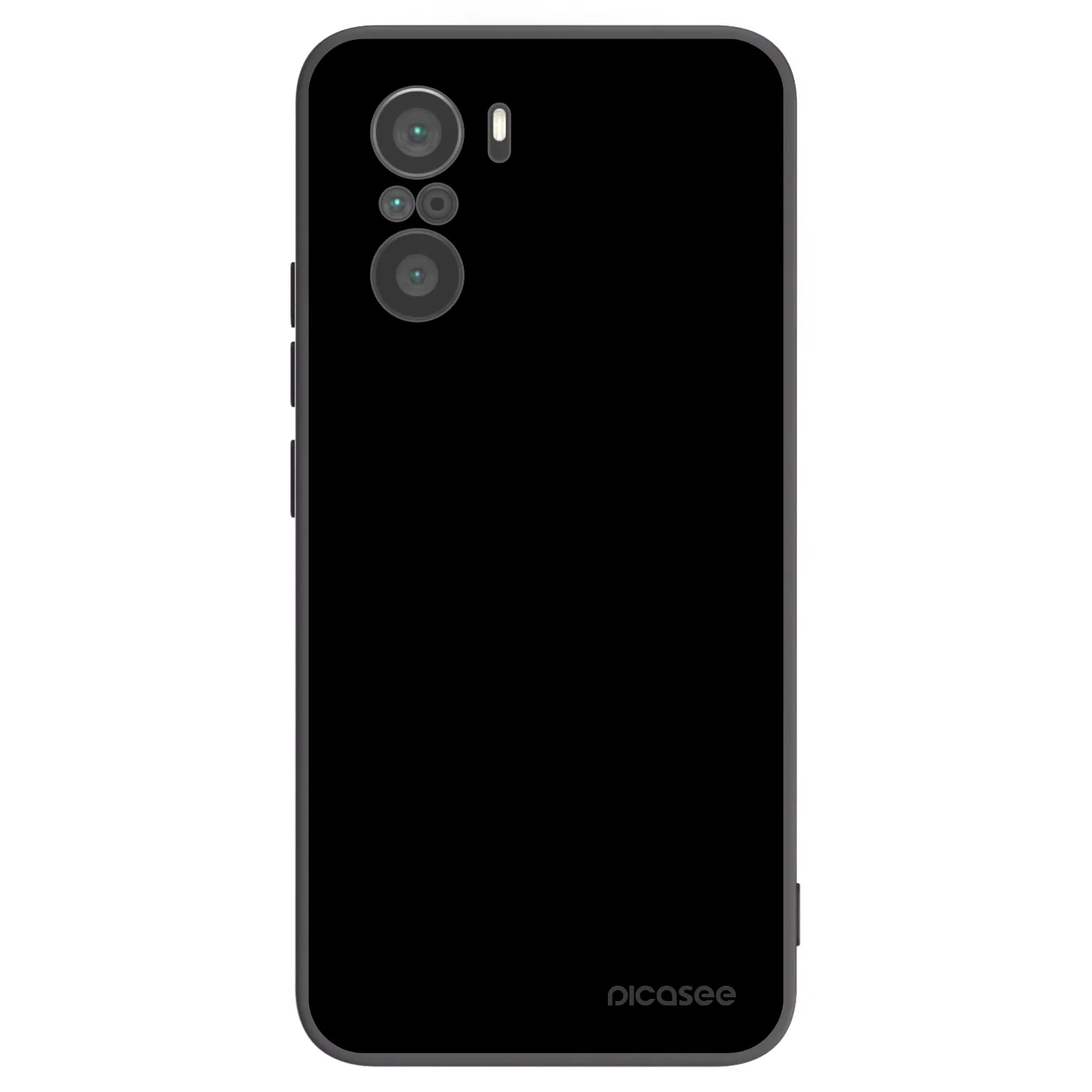 Picasee silikonowe czarne etui na Xiaomi Poco F3 - Black Bliss