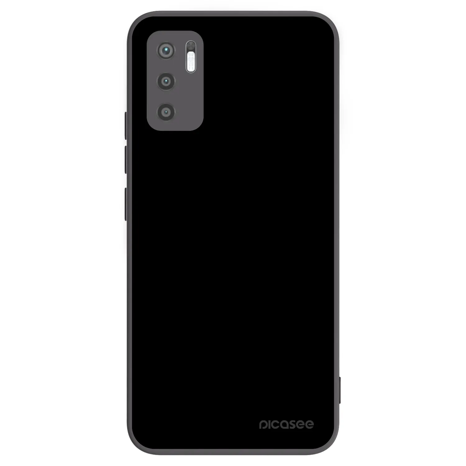 Picasee silikonowe czarne etui na Xiaomi Redmi Note 10 5G - Black Bliss