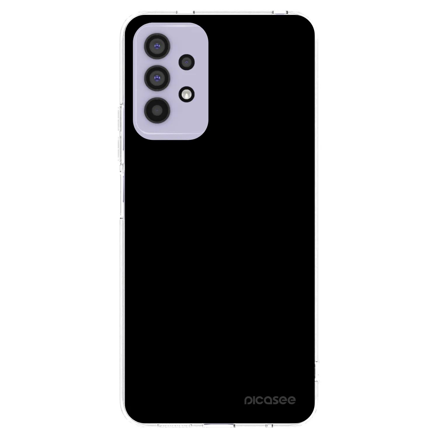 Picasee silikonowe przeźroczyste etui na Samsung Galaxy A32 4G SM-A325F - Black Bliss