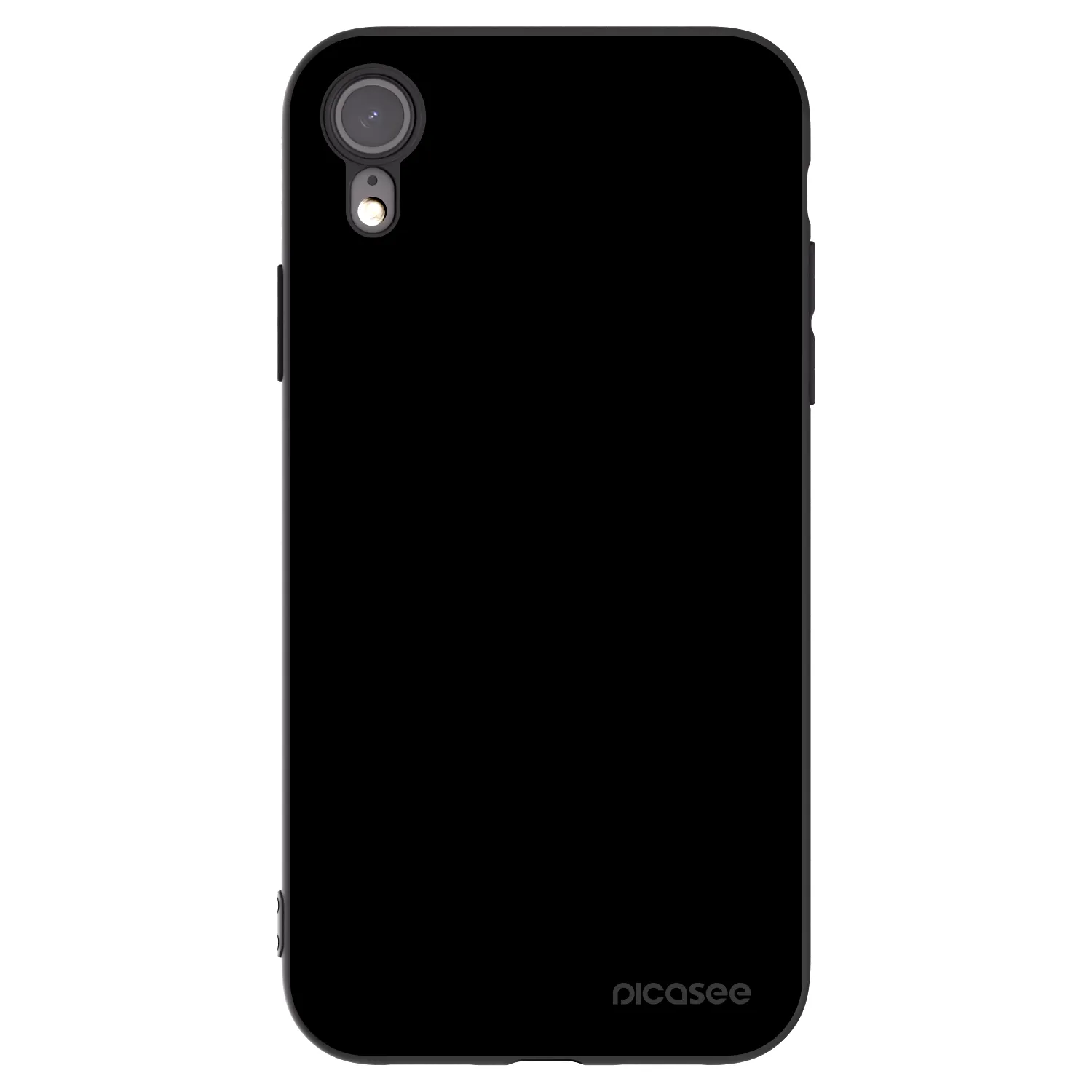 Picasee silikonowe czarne etui na Apple iPhone XR - Black Bliss