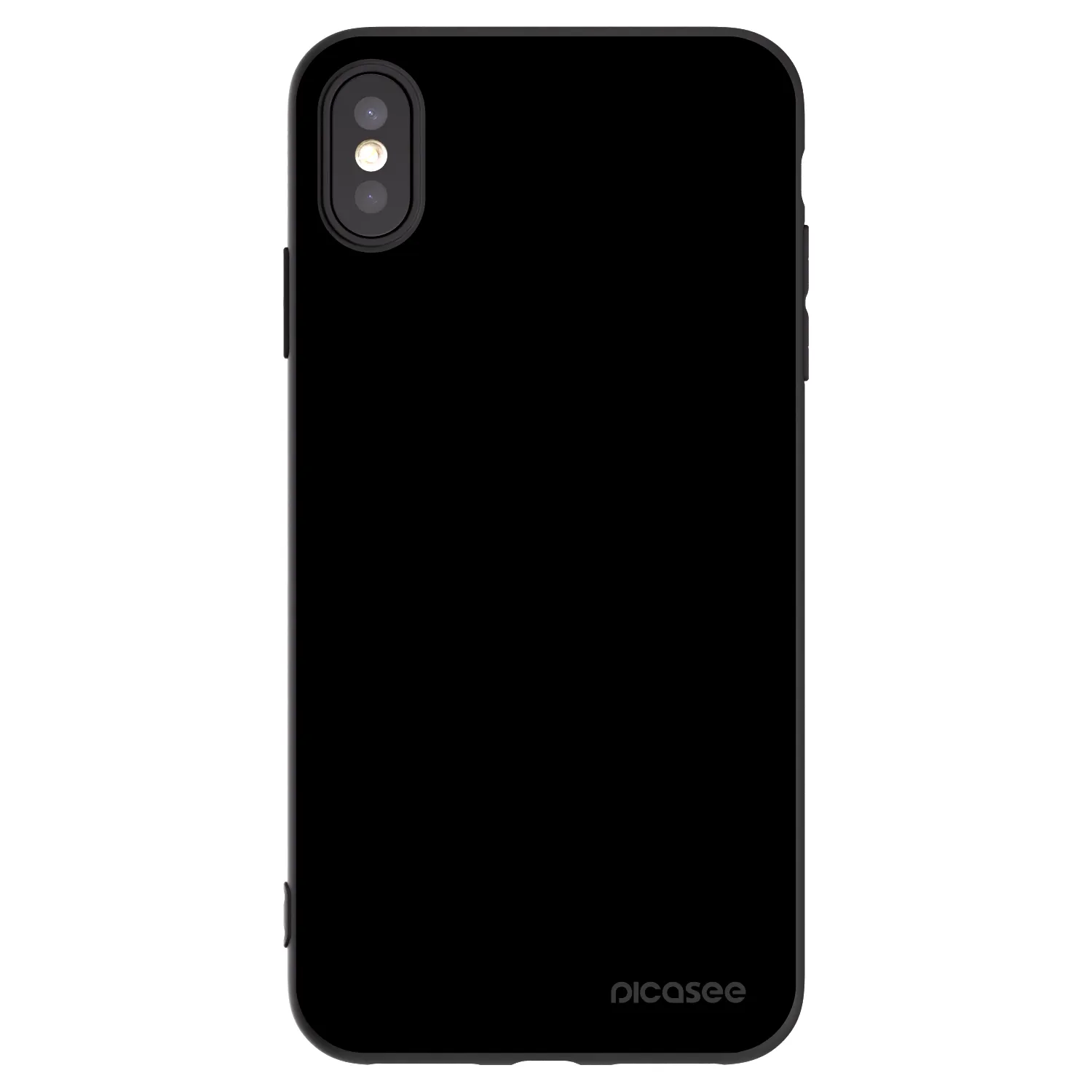 Picasee silikonowe czarne etui na Apple iPhone XS Max - Black Bliss