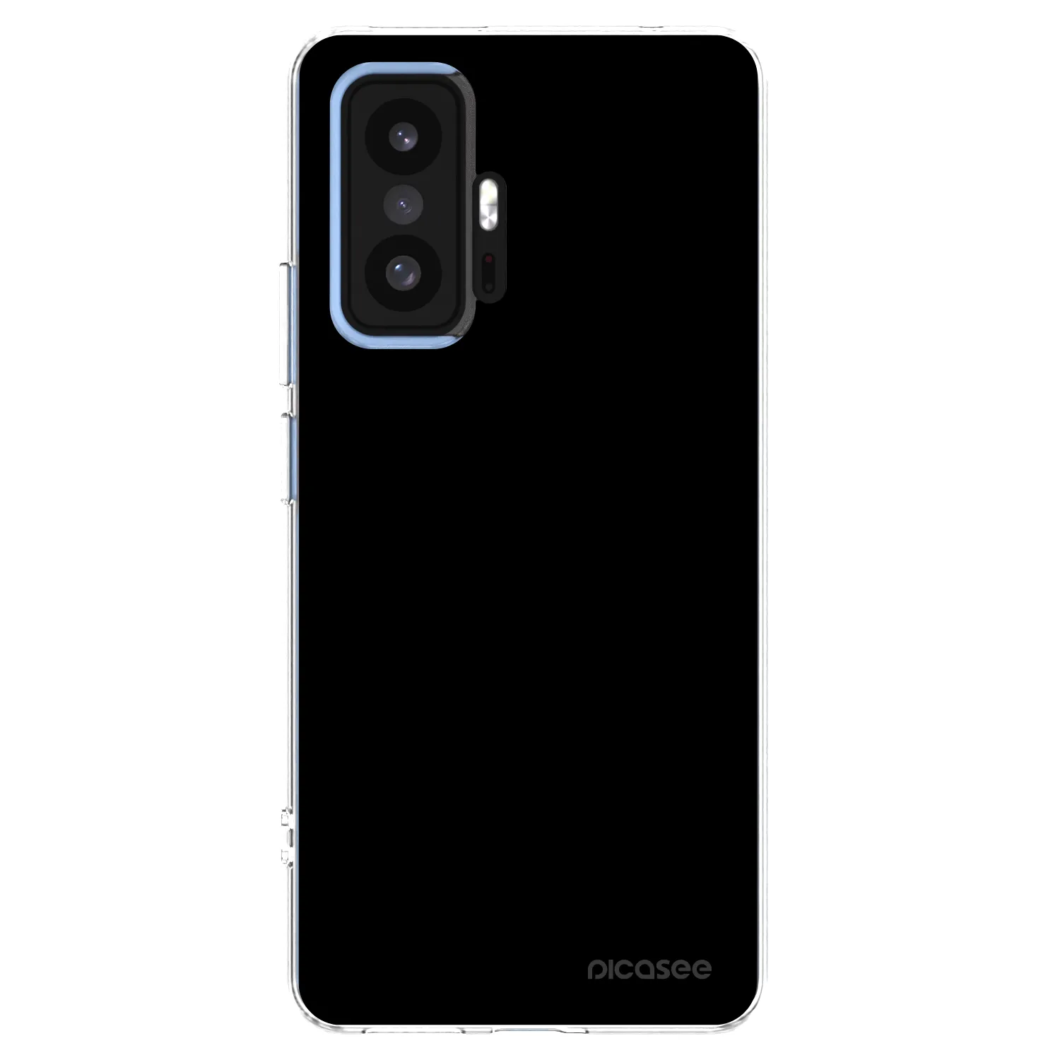 Picasee silikonowe przeźroczyste etui na Xiaomi 11T Pro - Black Bliss