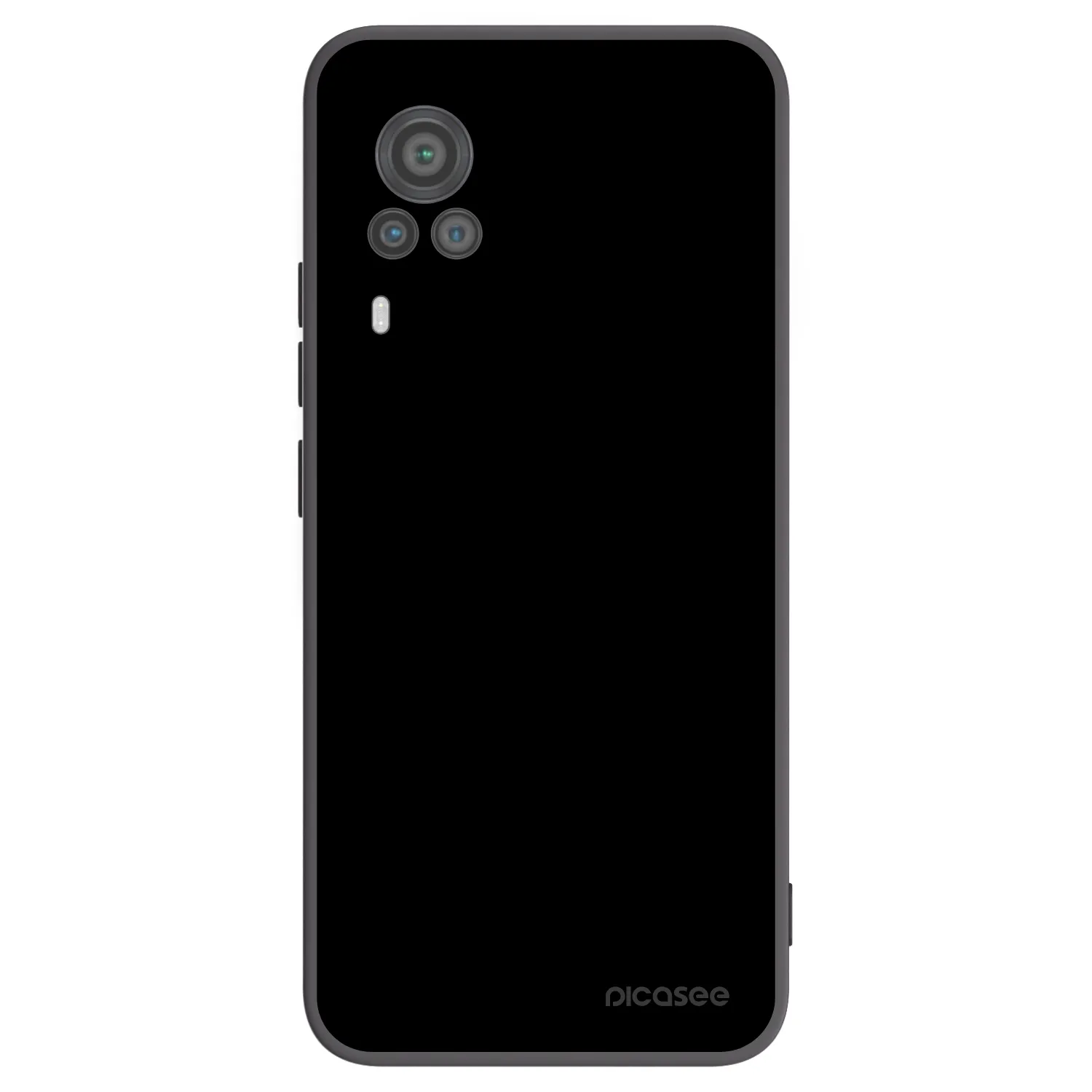 Picasee silikonowe czarne etui na Vivo X60 Pro 5G - Black Bliss