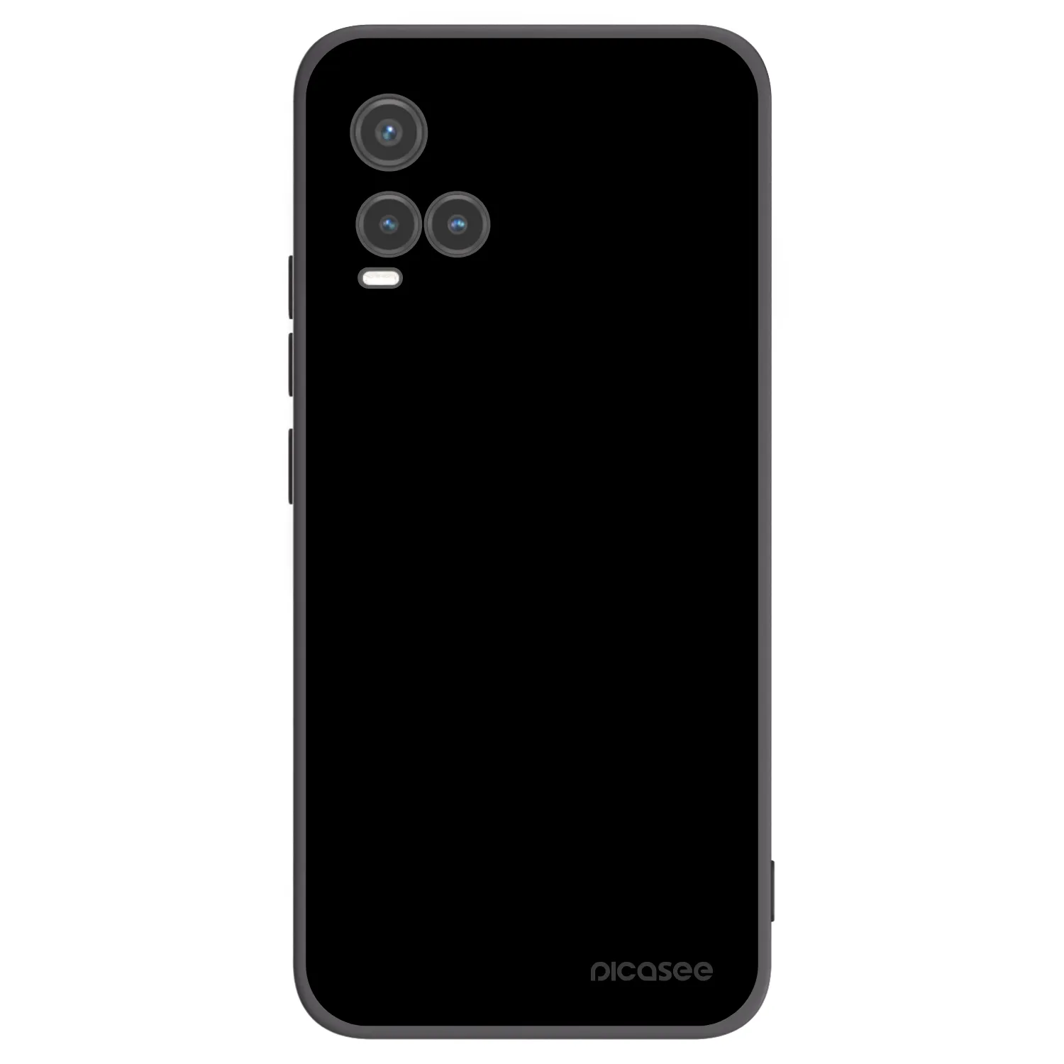 Picasee silikonowe czarne etui na Vivo Y33s - Black Bliss