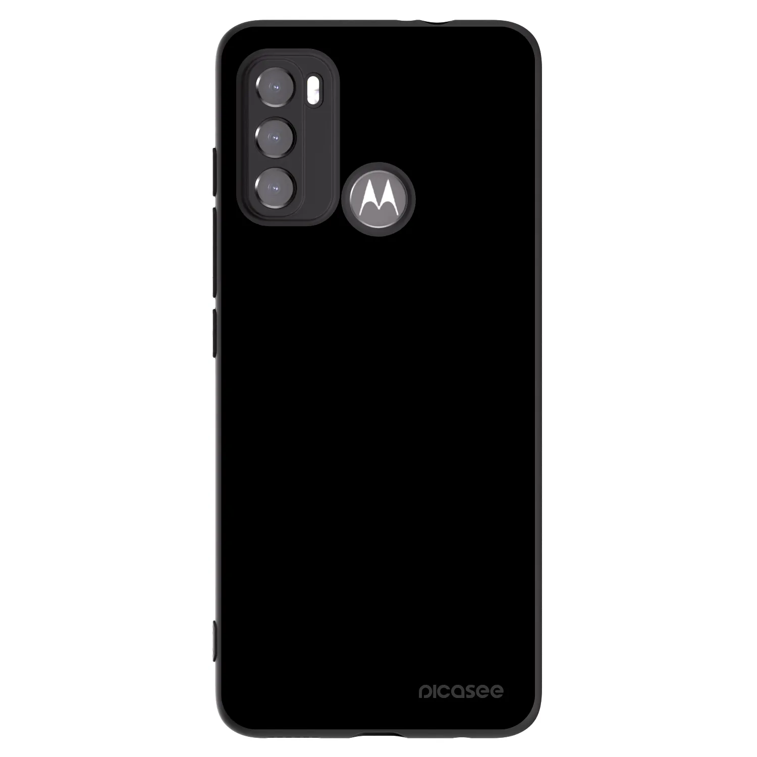 Picasee silikonowe czarne etui na Motorola Moto G60 - Black Bliss