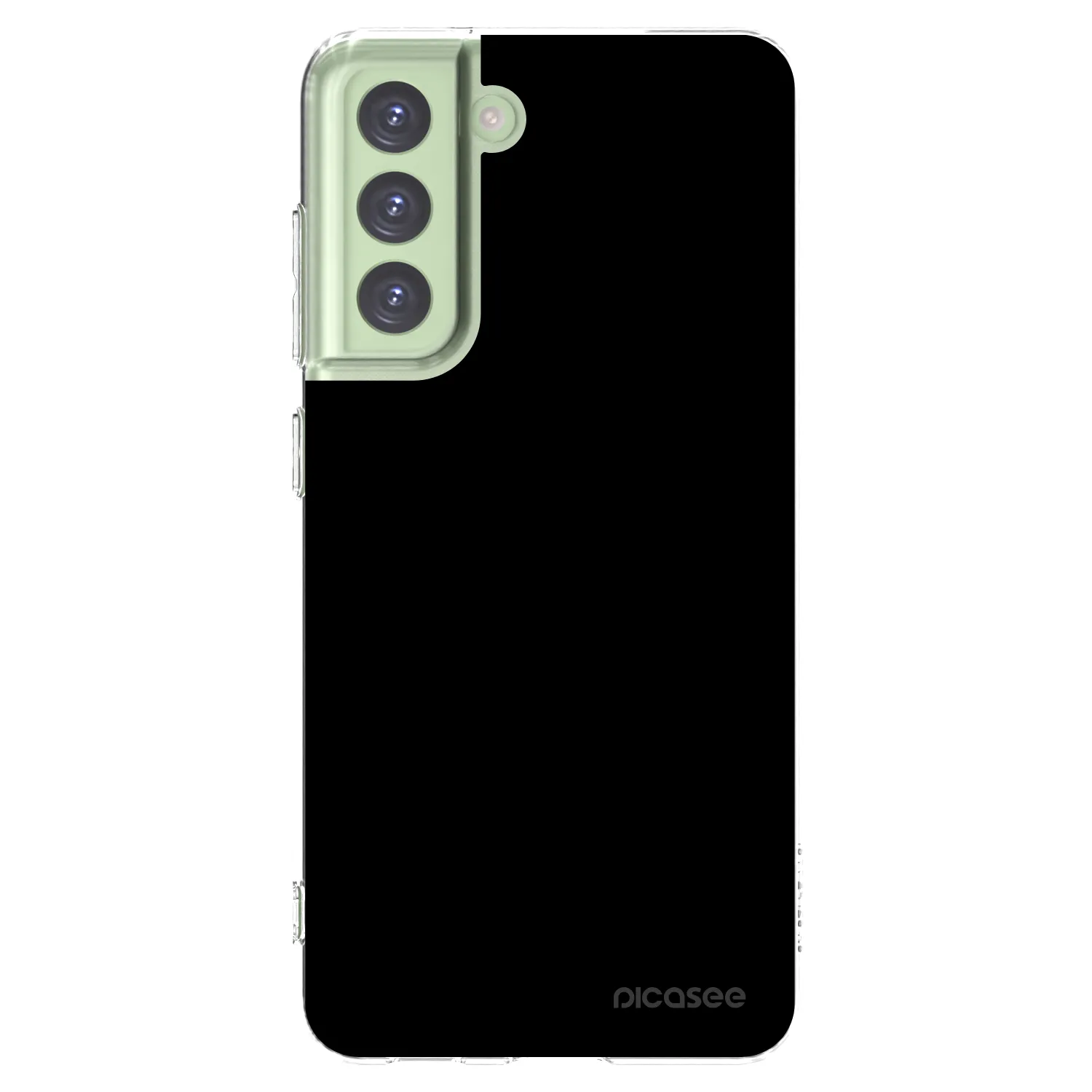 Picasee silikonowe przeźroczyste etui na Samsung Galaxy S21 FE 5G - Black Bliss