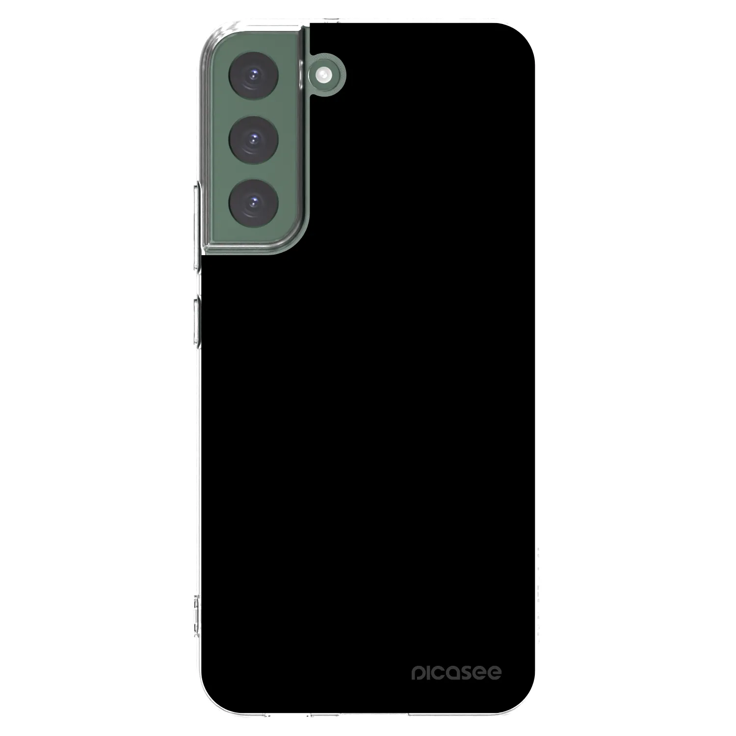Picasee silikonowe przeźroczyste etui na Samsung Galaxy S22+ 5G - Black Bliss