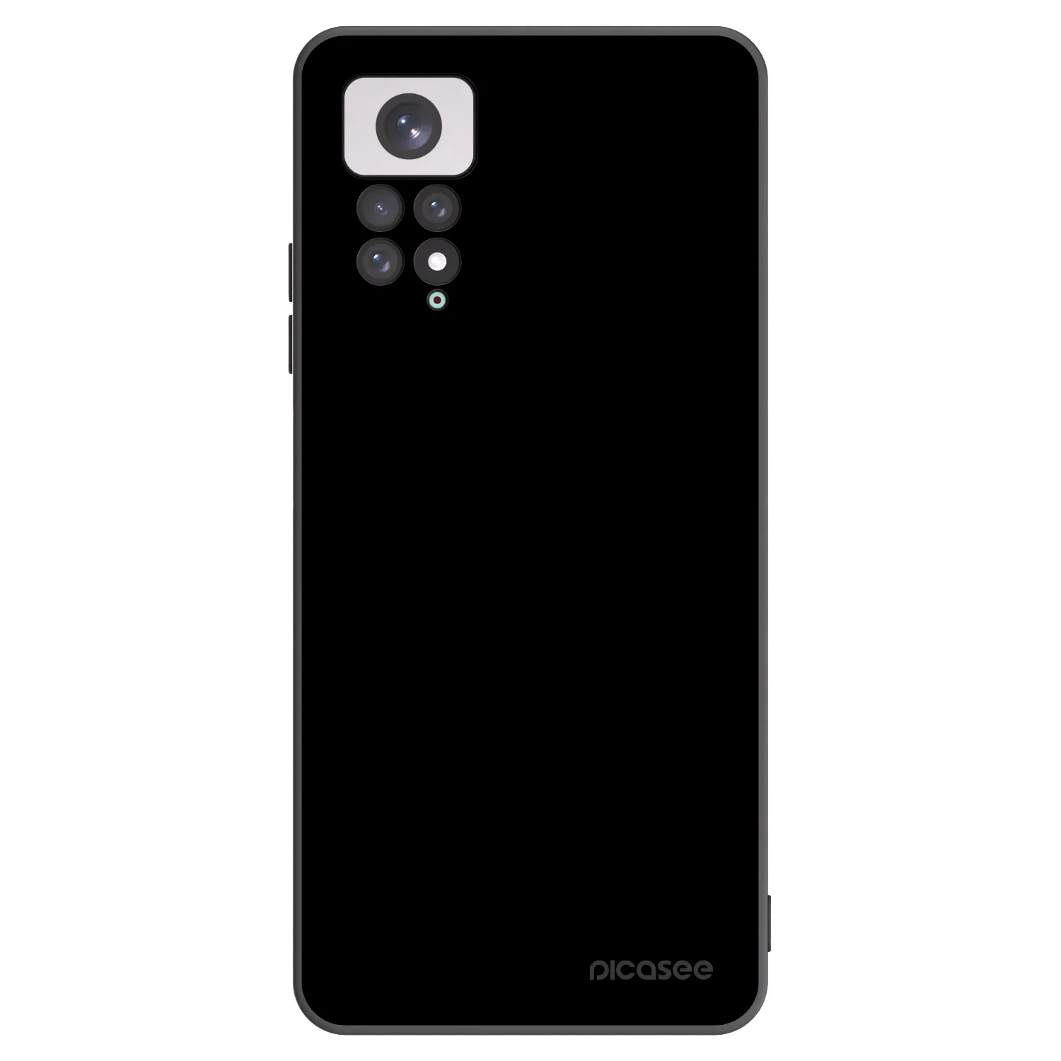 Picasee silikonowe czarne etui na Xiaomi Redmi Note 11 - Black Bliss