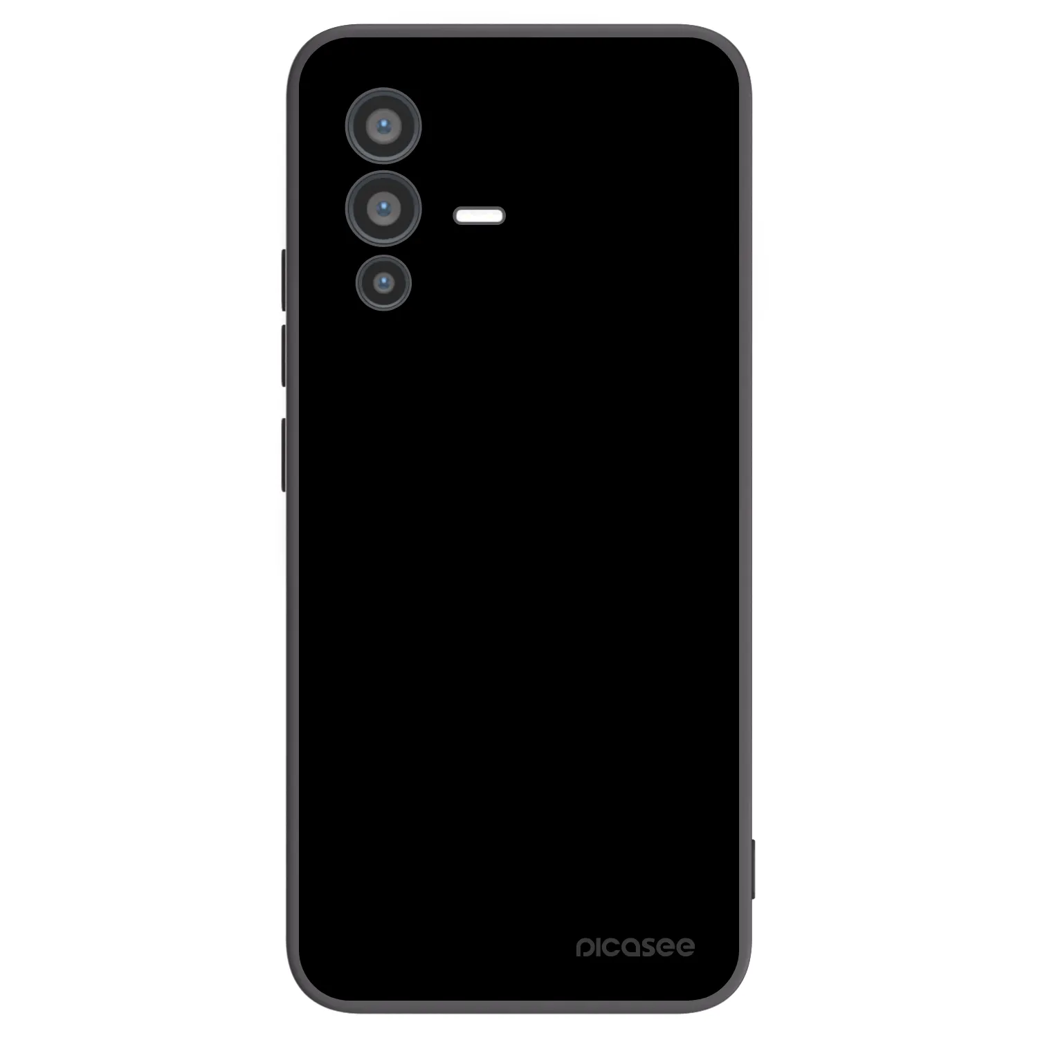 Picasee silikonowe czarne etui na Vivo V23 5G - Black Bliss