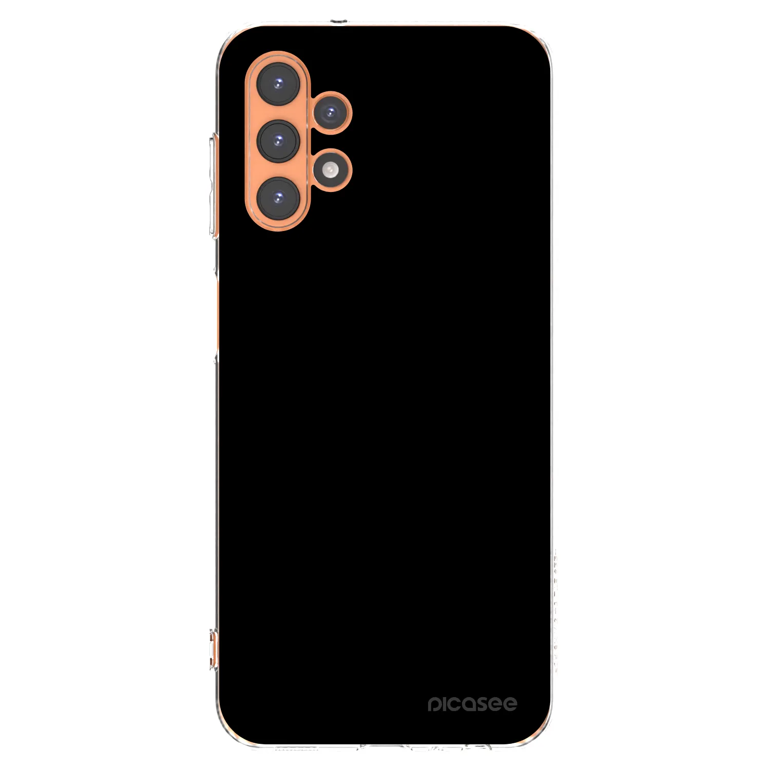 Picasee silikonowe przeźroczyste etui na Samsung Galaxy A13 4G A135 - Black Bliss